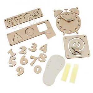 Baby Board Diy Accessories Material Busyboard Childhood Wooden Toys