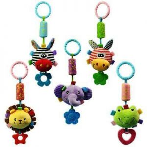 Kids Baby Bed Crib Cot Pram Hanging Toy Pendant with Ringing Bell 